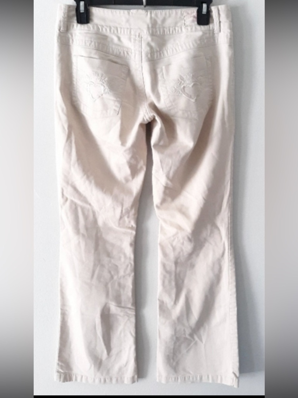 TYTE JEANS Crown Wings Hearts Off White Lightweight womens Juniors size 7